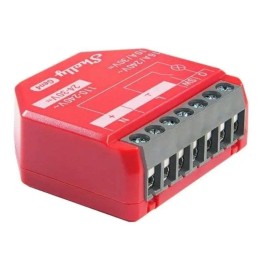 Relé Wi-Fi Shelly 1PM Vermelho Wi-Fi Bluetooth Zigbee Control iluminación Monitorización energía Empotrable