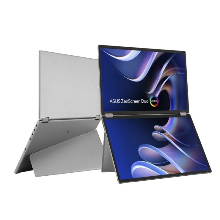 ASUS ZenScreen Duo OLED MQ149CD 14″ 1920x1200 OLED 1ms Plata Panel Brillante Dual Screen