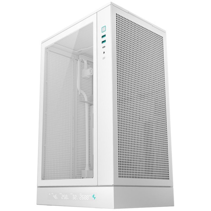 Caja PC DeepCool CH270 Digital Mini Torre Micro-ATX Vidrio Templado Blanca