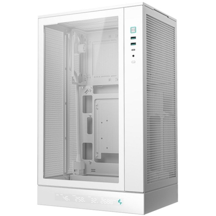 Caja PC DeepCool CH270 Digital Mini Torre Micro-ATX Vidrio Templado Blanca
