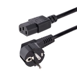 Cable de Alimentación StarTech 250V 10A 3m Schuko a C13 18AWG Negro Profesional