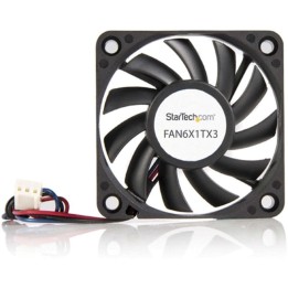 Ventilador suplementario StarTech FAN6X1TX3 60mm 4000RPM doble rodamiento de bolas TX3/LP4 negro