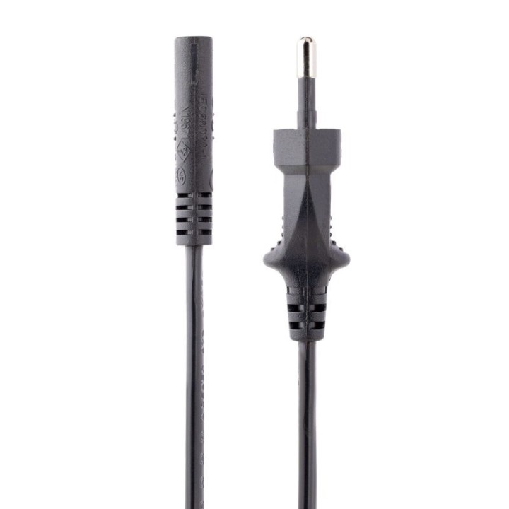 Cable de Alimentación StarTech 2m Enchufe EU C7 18AWG 250V 2.5A Conductividad Alta Negra