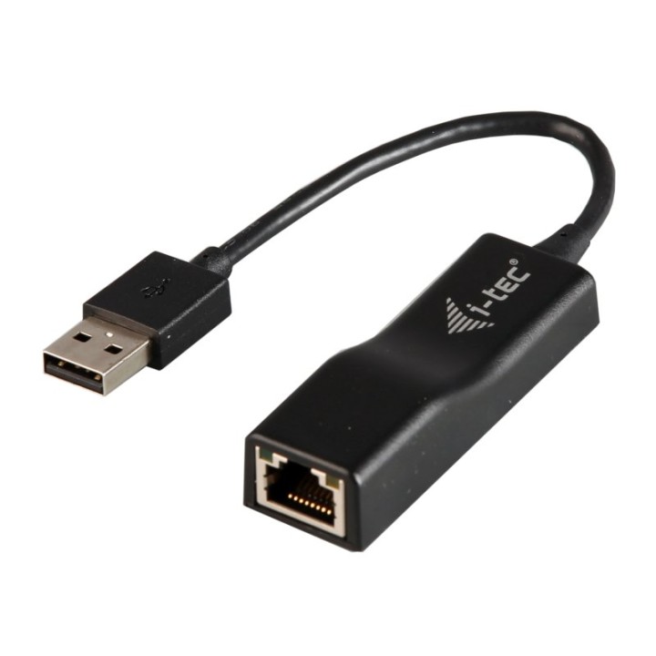 Adaptador USB 2.0 Fast Ethernet i-tec Advance 100 Mbps Negro compacto