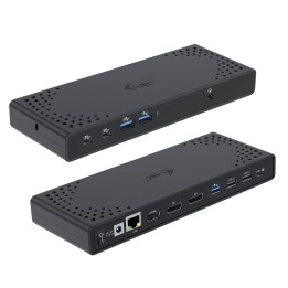 Estación de acoplamiento i-tec USB-C Triple Display Gen 2 100W 3x4K 7xUSB Ethernet Negro