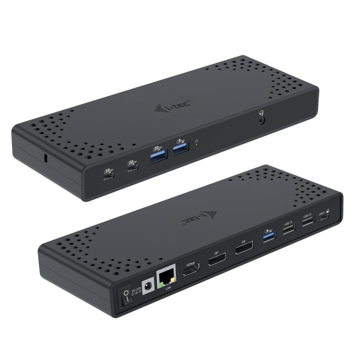 Estación de acoplamiento i-tec USB-C Triple Display Gen 2 100W 3x4K 7xUSB Ethernet Negro