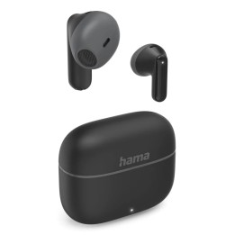 Auriculares Hama inalámbricos True Wireless Bluetooth con Micrófono y Control táctil Negro