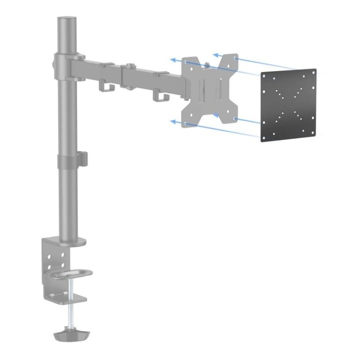 Adaptador VESA AISENS 200x200 Acero Negro 30kg para Monitor/TV multi-interfaz