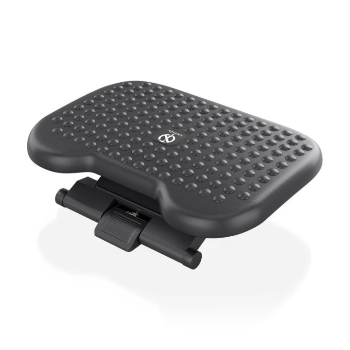 Reposapiés AISENS Ergonómico Ajustable HIPS Negro Antideslizante 30kg 46cm