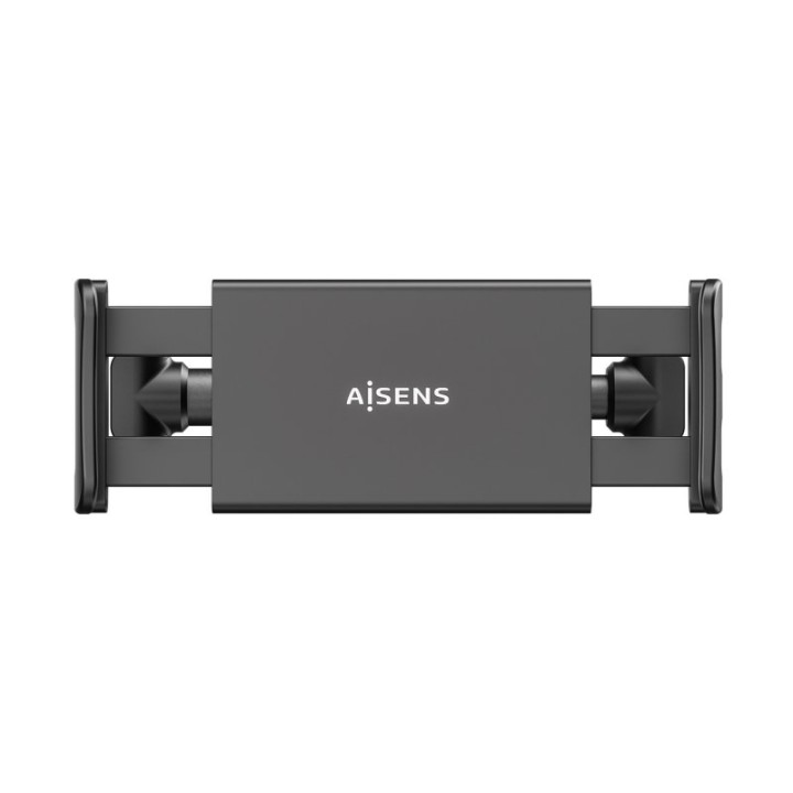 Soporte de coche Aisens AH-HA5 para reposacabezas, aluminio, 360º, extensible 12-21 cm, negro