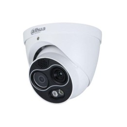 Mini cámara térmica híbrida Dahua TPC-DF1241-S2 IP67 4MP AI doble canal PoE