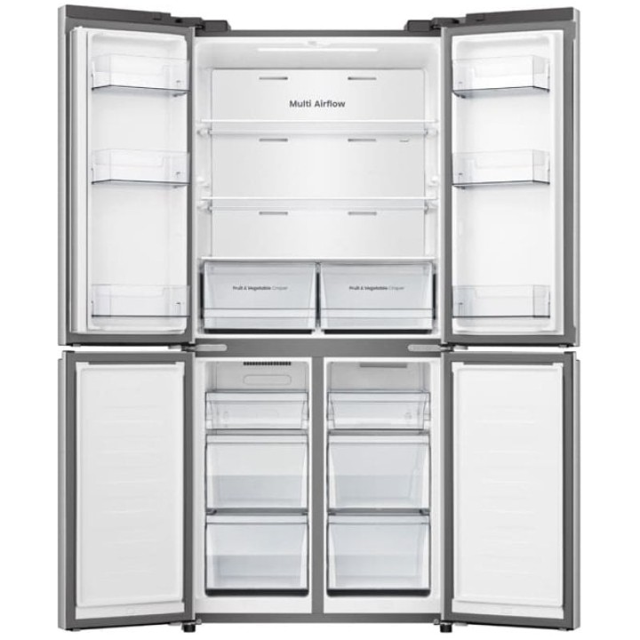 Frigorífico Hisense Puerta americana 178,5cm 499L E Inox WiFi Multi-Air Flow