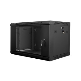 Bastidor de pared Lanberg WF01-6406-10B 6U 60kg IP20 Rieles de rack y gestión de cables