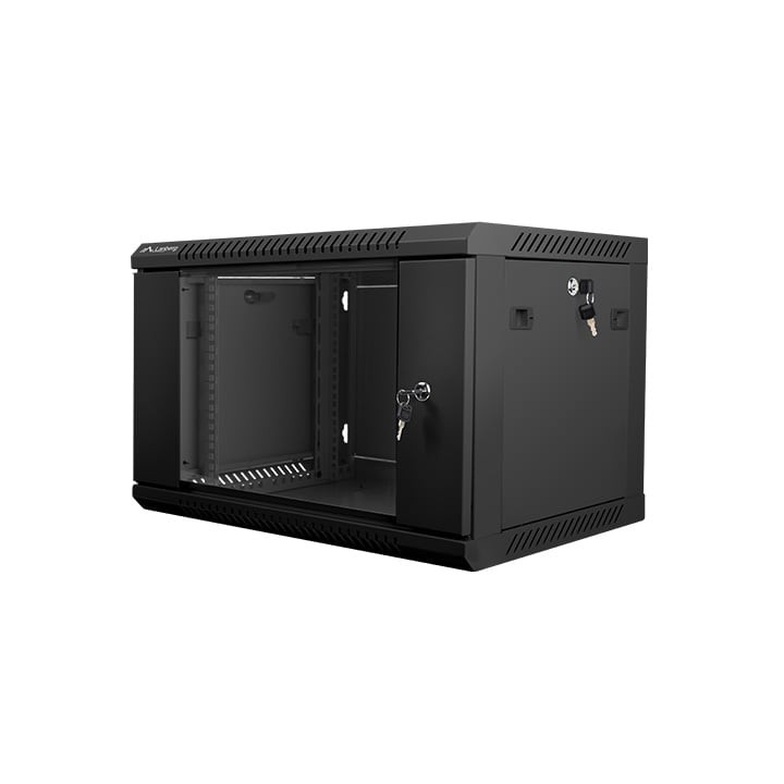 Bastidor de pared Lanberg WF01-6406-10B 6U 60kg IP20 Rieles de rack y gestión de cables