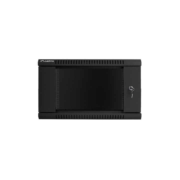 Bastidor de pared Lanberg WF01-6406-10B 6U 60kg IP20 Rieles de rack y gestión de cables