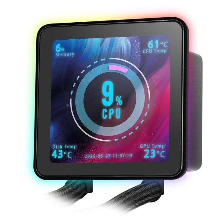 Mars Gaming Ml-visionpro360 Refrigeración Líquida Aio Tdp 600w 3x Ventiladores Argb Pantalla Negro
