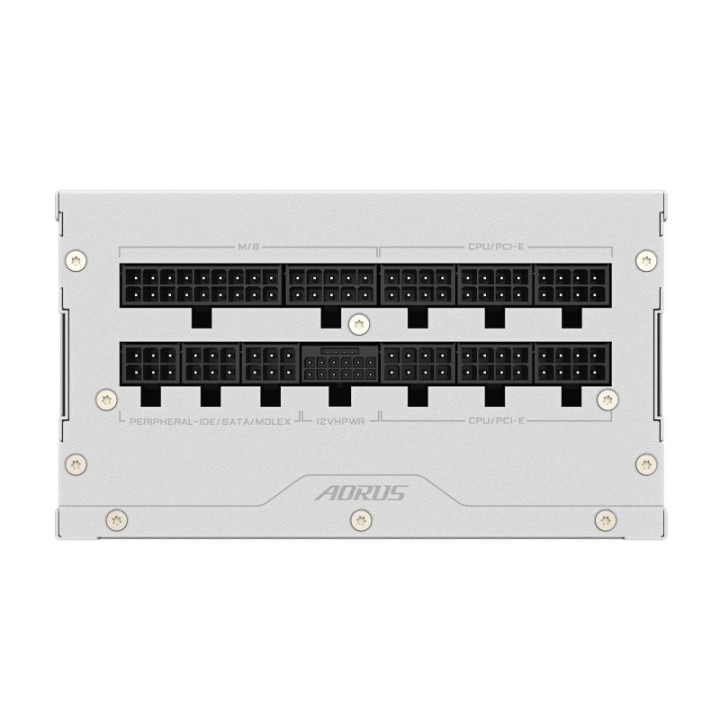 Fuente de Alimentación Gigabyte 1000W 80 PLUS Platinum AORUS ELITE P1000W ICE Modular PCIe 5.0 Blanca