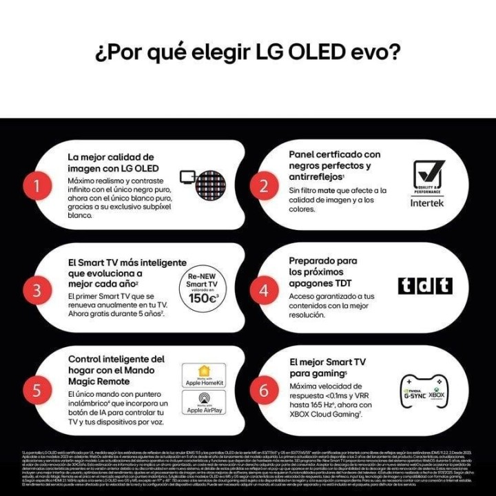 TV LG OLED evo OLED65C54LA 65" 4K Ultra HD Dolby Vision Gaming PRO Smart TV AI