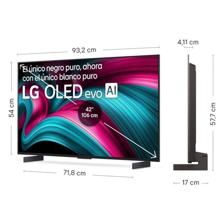 TV LG OLED evo OLED42C54LA 42" 4K Dolby Atmos G-SYNC FreeSync Smart TV
