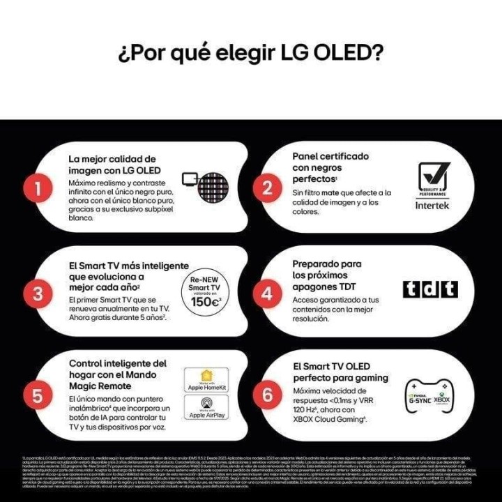 TV LG OLED OLED77B56LA 77″ 4K Ultra HD Dolby Atmos G-Sync FreeSync Smart TV WiFi 6