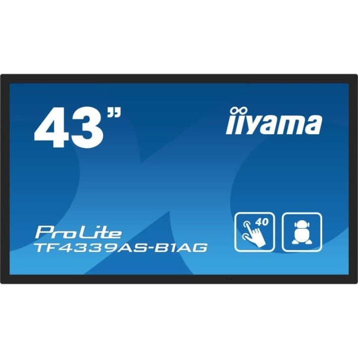 Monitor táctil iiyama ProLite 43″ 4K Ultra HD IPS Android 11 500cd/m² 40 toques
