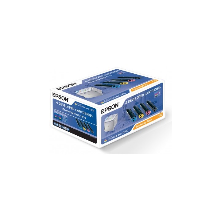 Toner Epson Laser C900 Pack Negro/Tricolor (C13S051110)