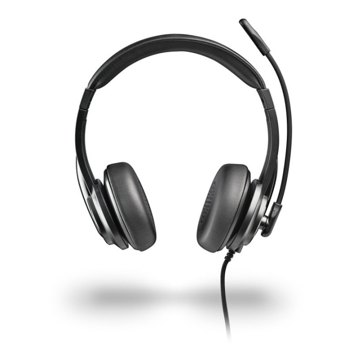 Auriculares NGS con cable USB-C y USB-A, micrófono flexible y filtrado de ruidos