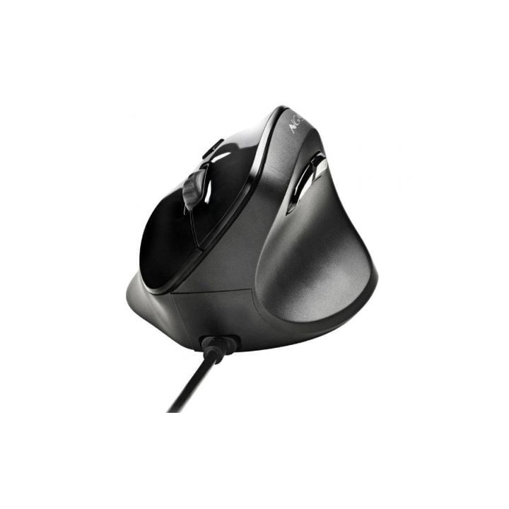 Ratón NGS ergonómico con cable 3200 DPI sensor láser botones silenciosos
