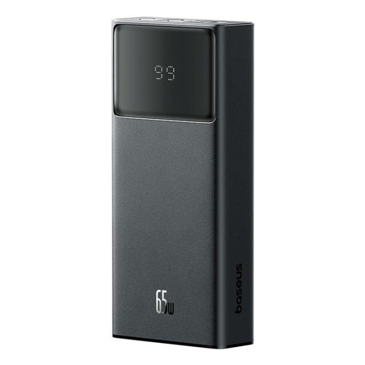 Power Bank Baseus 20000mAh 65W Black Display Rápida USB-C Multidispositivo