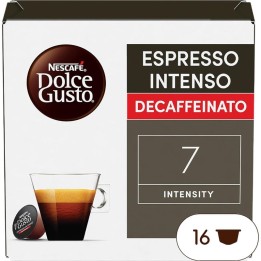 Cápsula de Café Nestlé Espresso Intenso Descafeinado Dolce Gusto 16 piezas intensidad 7 crema aroma afrutado