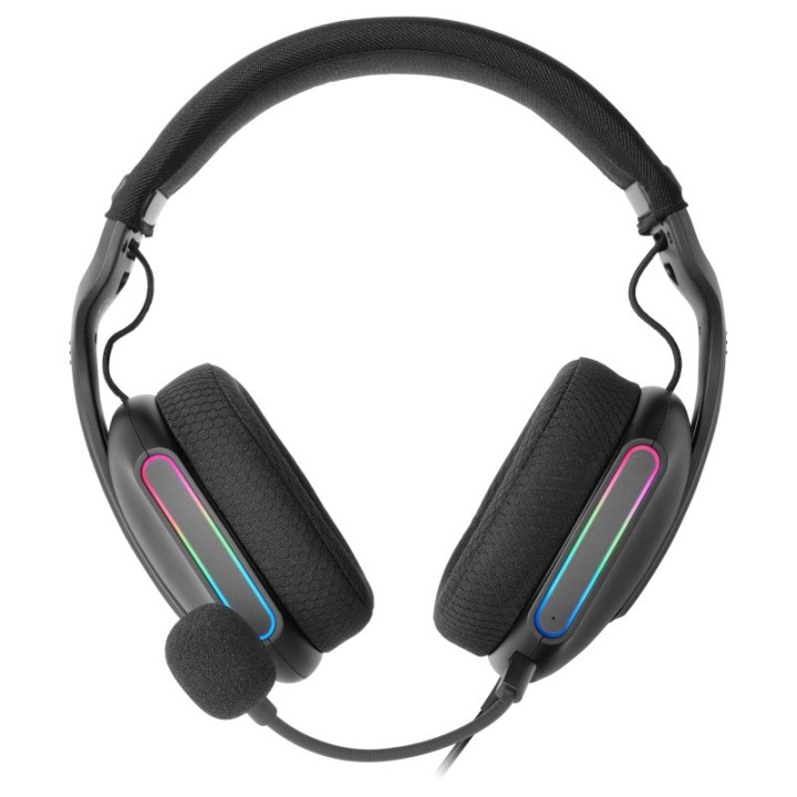 Mars Gaming Mh-pro Auriculares Rgb Flow Sonido Envolvente Almohadillas Air 3d Micrófono Negro