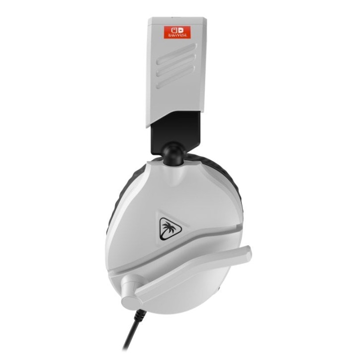 Auricular Gaming Binaural Cable 1,2m 3,5mm Diadema Ajustable Compatible Nintendo Switch Negro/Blanco
