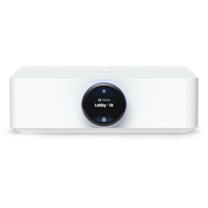 Amplificador Ubiquiti PowerAmp Clase D 260W/canal 4 Ω Dolby Atmos AirPlay Wi-Fi GbE
