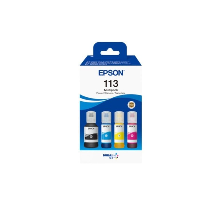 Pack de Tintas Epson EcoTank 4 Colores Negro/Cian/Magenta/Amarillo Original 7500pág/6000pág Multipack