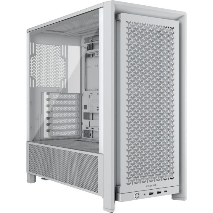 Torre Corsair 4000D Airflow Blanco ATX/EATX Vidrio Templado 3x120mm USB-C Sin Fuente