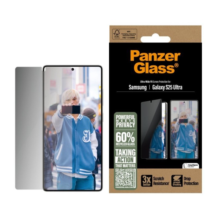 Protector de pantalla PanzerGlass Samsung Galaxy S25 Ultra Vidrio Templado Privacidad