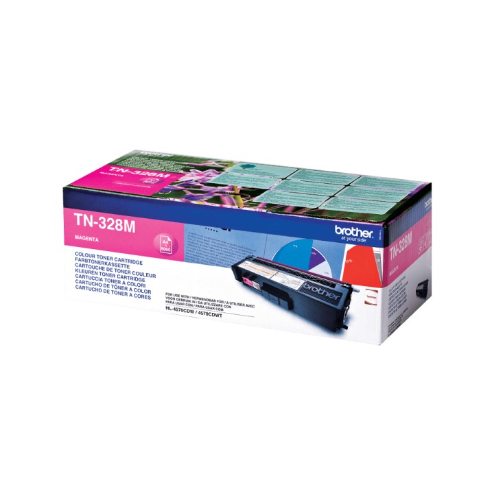 Toner BROTHER Laser Magenta 6000 páginas (TN-328M)