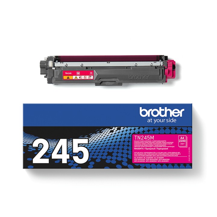 Toner BROTHER Impresión LED Magenta 2200 pág (TN-245M)
