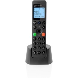 Teléfono inalámbrico Motorola DOT201 DECT Altavoz 100 contactos Negro terminal con pantalla