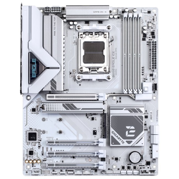 Placa Base Gigabyte B850 ATX AM5 B850 EAGLE ICE 8+2+2 fases DDR5 PCIe 5.0 LAN 2.5GbE
