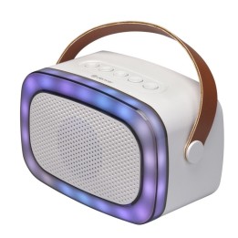 Altavoces Denver BTM-610 Portátiles Inalámbricos Bluetooth 10W iluminación LED multicolor Blanco