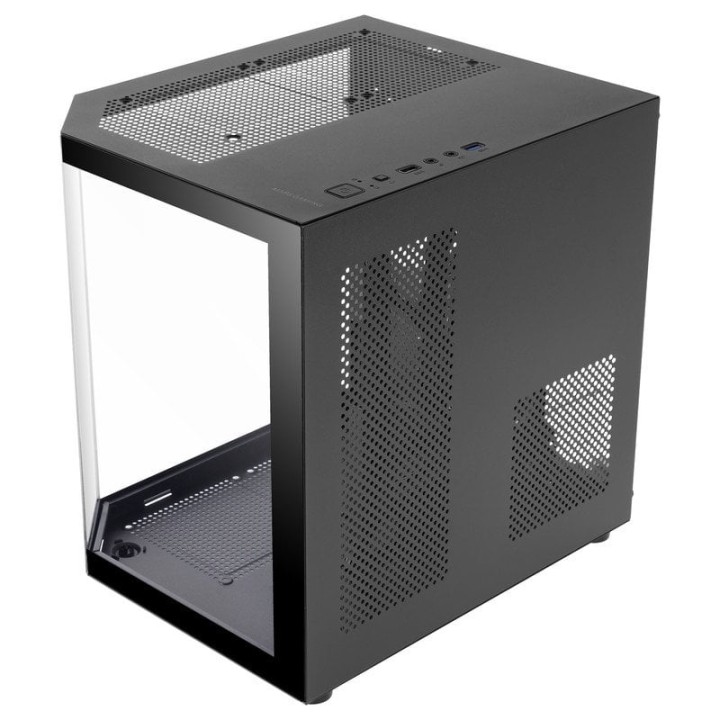 Mars Gaming Mc-3tlite Caja Gaming Microatx Triple Cristal Templado Ventilador Frgb 120mm Negro