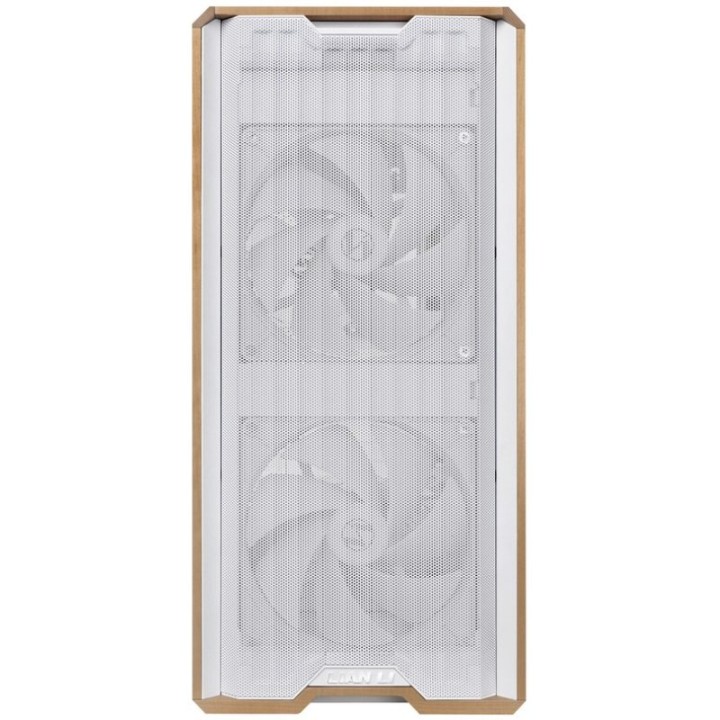 Caja PC ATX/EATX Lian Li Lancool 217 Acero/Madera/Templado Blanco aRGB+Ventilación Avanzada