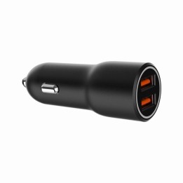 Cargador de coche Gembird TA-UC-A2QC36-CAR-01 USB QC 3.0 2 Puertos 36W Negro