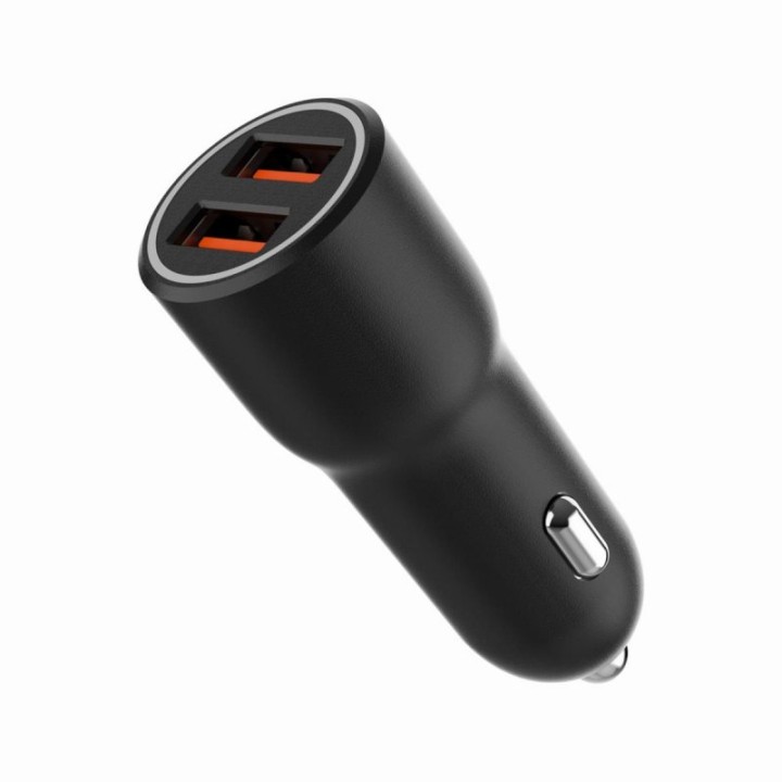 Cargador de coche Gembird TA-UC-A2QC36-CAR-01 USB QC 3.0 2 Puertos 36W Negro