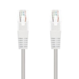 Cable de red Nanocable Latiguillo CAT.6 UTP RJ45 AWG24 25cm Blanco 100% cobre