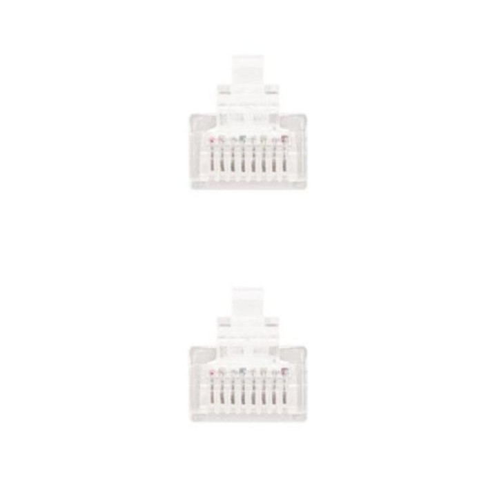 Cable de red Nanocable Latiguillo CAT.6 UTP RJ45 AWG24 25cm Blanco 100% cobre