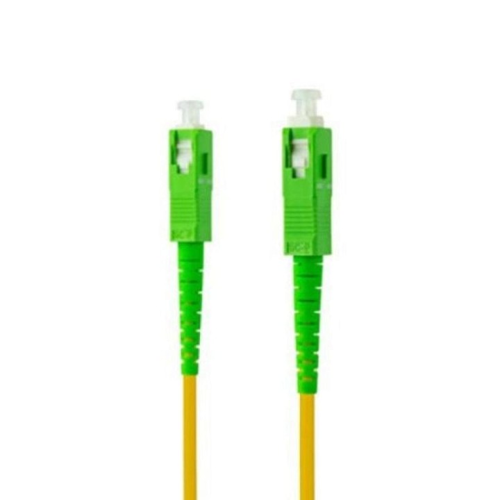 Cable de Fibra Óptica Nanocable 10.20.0015 SC/APC-SC/APC Monomodo Simplex LSZH 15m Amarillo
