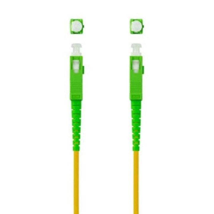 Cable de Fibra Óptica Nanocable 10.20.0015 SC/APC-SC/APC Monomodo Simplex LSZH 15m Amarillo