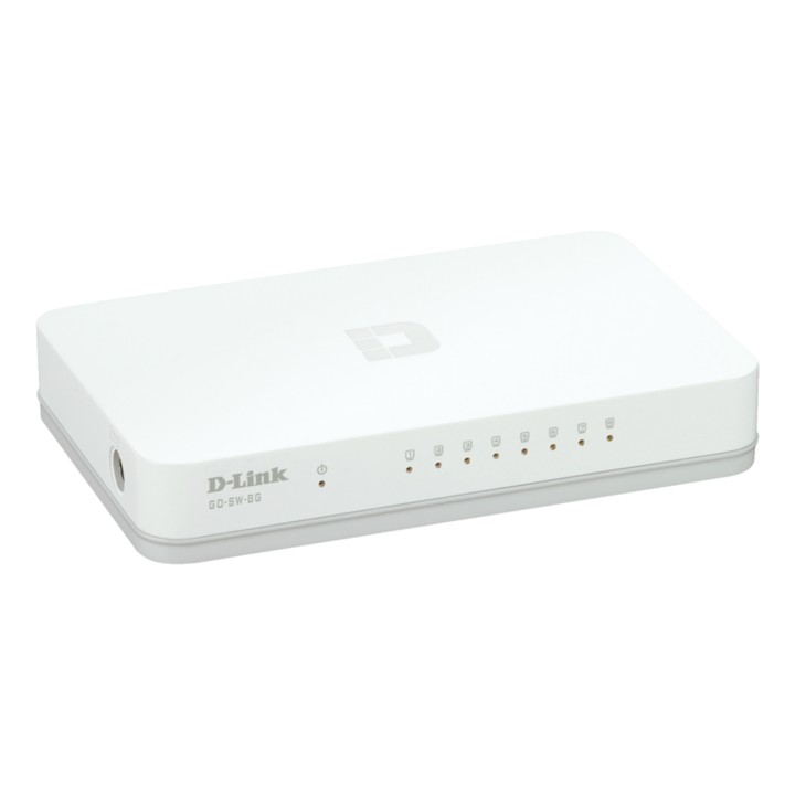 Switch D-Link 8xRJ45 Ethernet GbE Blanco (GO-SW-8G)